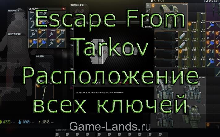 Escape From Tarkov – Расположение всех ключей