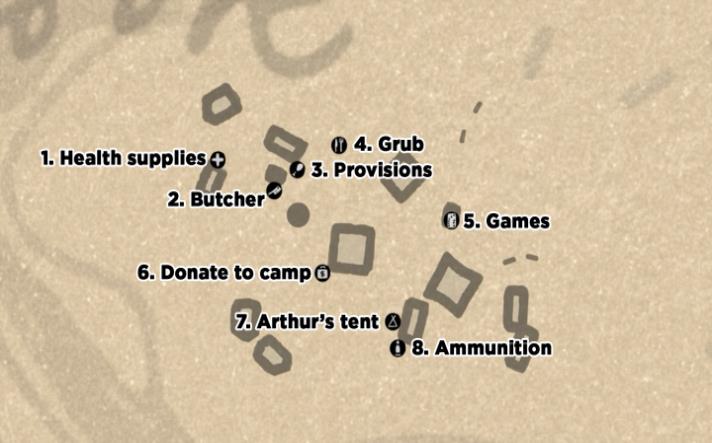 расшифровка карты лагеря