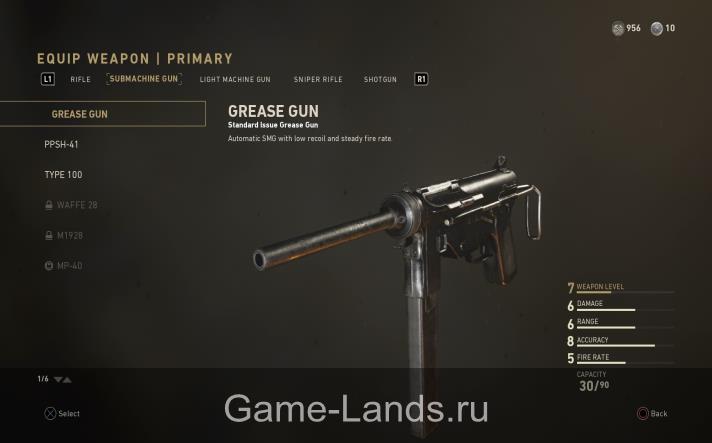 M3 "Grease Gun" Call of Duty: WWII