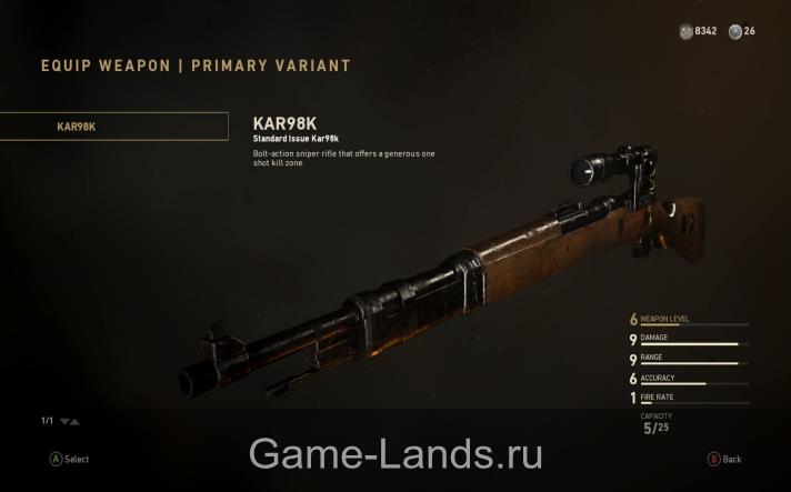 Kar98k Call of Duty: WWII