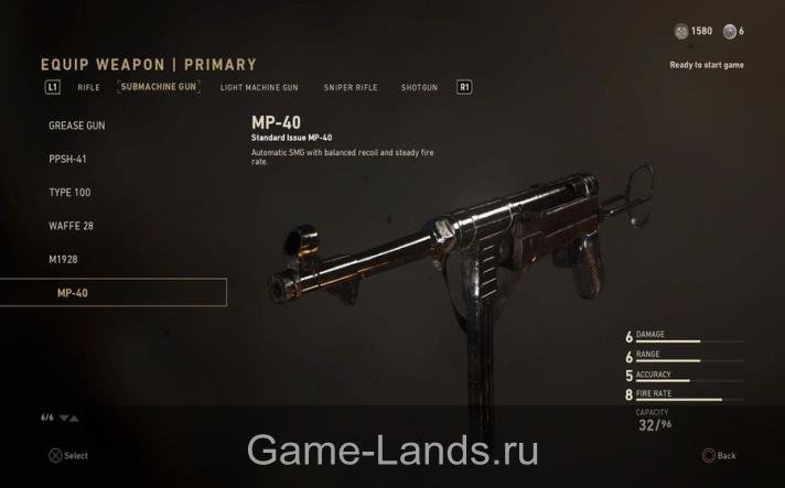 MP-40 Call of Duty: WWII