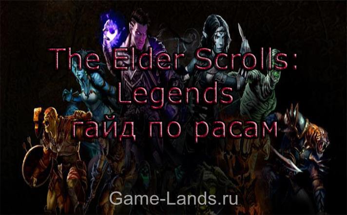 расы в elder scrolls legends